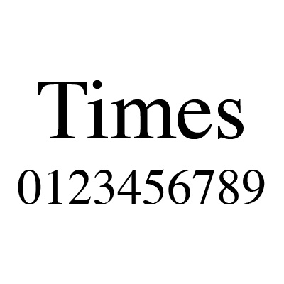 font-times
